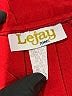 Lejay 100% Polyester Solid Red Formal Skirt Size 4 - photo 4