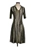 Cato Stripes Gray Casual Dress Size S - photo 1