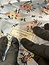 No Comment 100% Cotton Blue 3/4 Sleeve Blouse Size XL - photo 7
