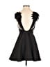 New Light Solid Black Cocktail Dress Size S - photo 2