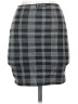 Popular 21 Plaid Black Gray Casual Skirt Size S - photo 2