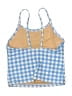 Crewcuts Outlet Checkered-gingham Blue Swimsuit Cover Up Size 6 - photo 2