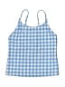 Crewcuts Outlet Checkered-gingham Blue Swimsuit Cover Up Size 6 - photo 1