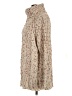 Moon & Madison Tweed Tan Turtleneck Sweater Size S - photo 5