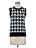 Evereve Houndstooth Black Sweater Vest Size XS - photo 1