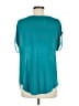 Bobeau 100% Polyester Teal Short Sleeve Top Size M - photo 2