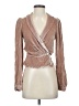Reformation Brown Long Sleeve Blouse Size XS - photo 1