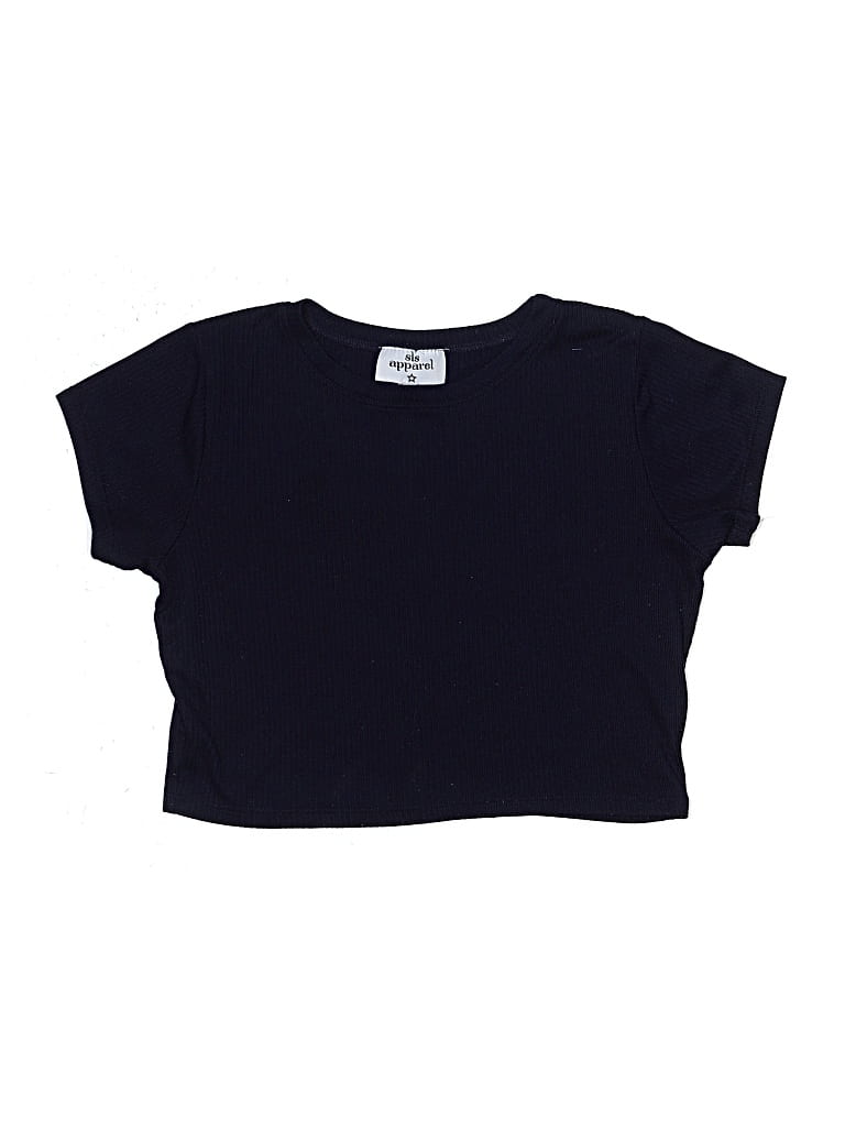 Pre-owned Assorted Brands Kids' Short Sleeve Top Blue Crew Neck Tops
