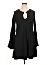 Planet Gold Solid Black Casual Dress Size XL - photo 1