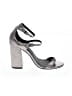 Steve Madden 100% Leather Silver Sandals Size 7 (estimated) - photo 1