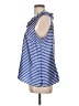 rsvp by TALBOTS 100% Polyester Blue Sleeveless Top Size L - photo 5