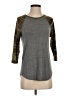 Alternative Earth Gray 3/4 Sleeve Top Size S - photo 1