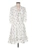 CeCe 100% Polyester Floral White Casual Dress Size M - photo 1