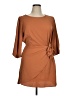Cupshe 100% Polyester Solid Brown Ivory Casual Dress Size XL - photo 1