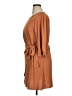 Cupshe 100% Polyester Solid Brown Ivory Casual Dress Size XL - photo 5