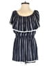 Lulus 100% Rayon Chevron-herringbone Blue Romper Size M - photo 1