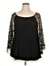 Cha Cha Vente Black 3/4 Sleeve Blouse Size XL - photo 1
