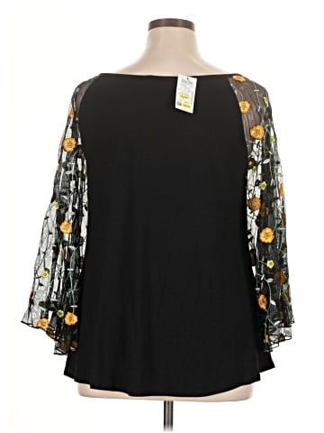 Cha Cha Vente 3/4 Sleeve Blouse (view 2)