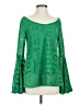Judith March 100% Polyester Green Long Sleeve Blouse Size S - photo 1