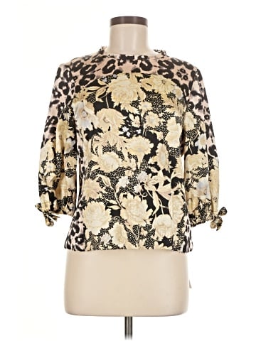 Rebecca Taylor 3/4 Sleeve Silk Top (view 1)