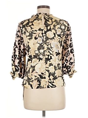 Rebecca Taylor 3/4 Sleeve Silk Top (view 2)
