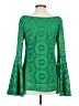 Judith March 100% Polyester Green Long Sleeve Blouse Size S - photo 2