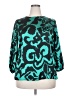 Assorted Brands Teal 3/4 Sleeve Blouse Size L - photo 1