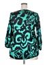 Assorted Brands Teal 3/4 Sleeve Blouse Size L - photo 2