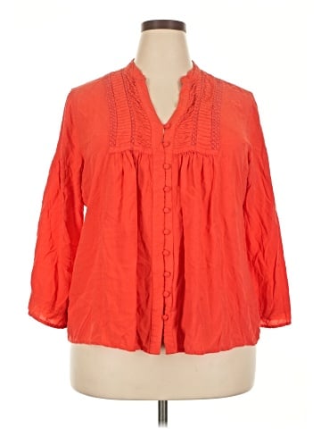 Solitaire 3/4 Sleeve Blouse (view 1)