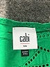 CAbi 100% Cotton Green Sleeveless Blouse Size S - photo 7