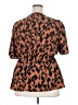 Shein Brown Short Sleeve Blouse Size 4X - photo 2