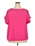 Shein Curve 100% Polyester Pink Short Sleeve Blouse Size 2X - photo 1