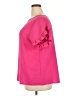 Shein Curve 100% Polyester Pink Short Sleeve Blouse Size 2X - photo 5