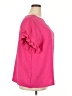 Shein Curve 100% Polyester Pink Short Sleeve Blouse Size 2X - photo 4