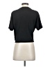 Zara 100% Polyester Black Short Sleeve Top Size S - photo 2