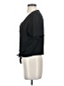 Zara 100% Polyester Black Short Sleeve Top Size S - photo 5
