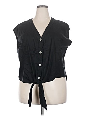 Calvin Klein Sleeveless Button-Down Shirt (view 1)