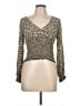 Chance Green Long Sleeve Blouse Size L - photo 1