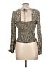 Chance Green Long Sleeve Blouse Size L - photo 2