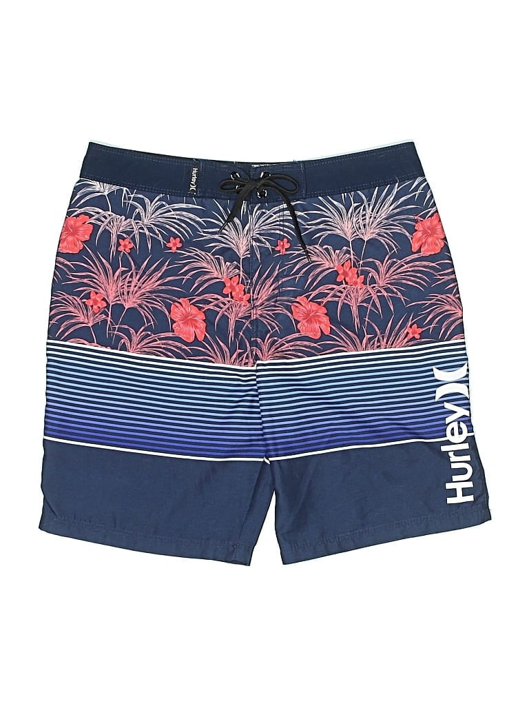 Pre-owned Hurley Board Shorts In Blue