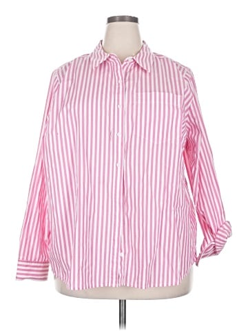 On 34th 3/4 Sleeve Button-Down Shirt (view 1)