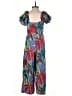 Zara Tropical Blue Jumpsuit Size XS - photo 2