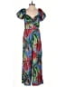 Zara Tropical Blue Jumpsuit Size XS - photo 1