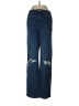 Express Hearts Blue Jeans Size M - photo 1