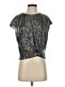 Ann Taylor LOFT Silver Short Sleeve Top Size S - photo 1