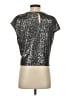 Ann Taylor LOFT Silver Short Sleeve Top Size S - photo 2