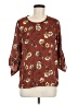 Alice Blue 100% Polyester Brown 3/4 Sleeve Blouse Size M - photo 1
