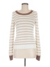 Banana Republic 100% Cotton Stripes Ivory Pullover Sweater Size M - photo 1