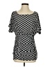 Halo Black Short Sleeve Blouse Size S - photo 1