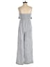Japna 100% Rayon Stripes Gray Jumpsuit Size S - photo 2